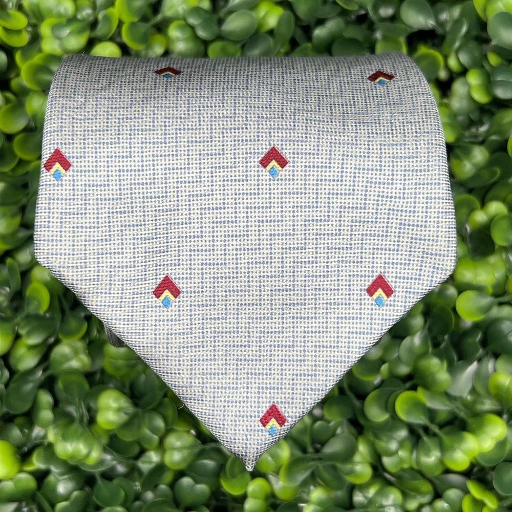 Mens Egon Von Furstenberg Vintage Grey Tie